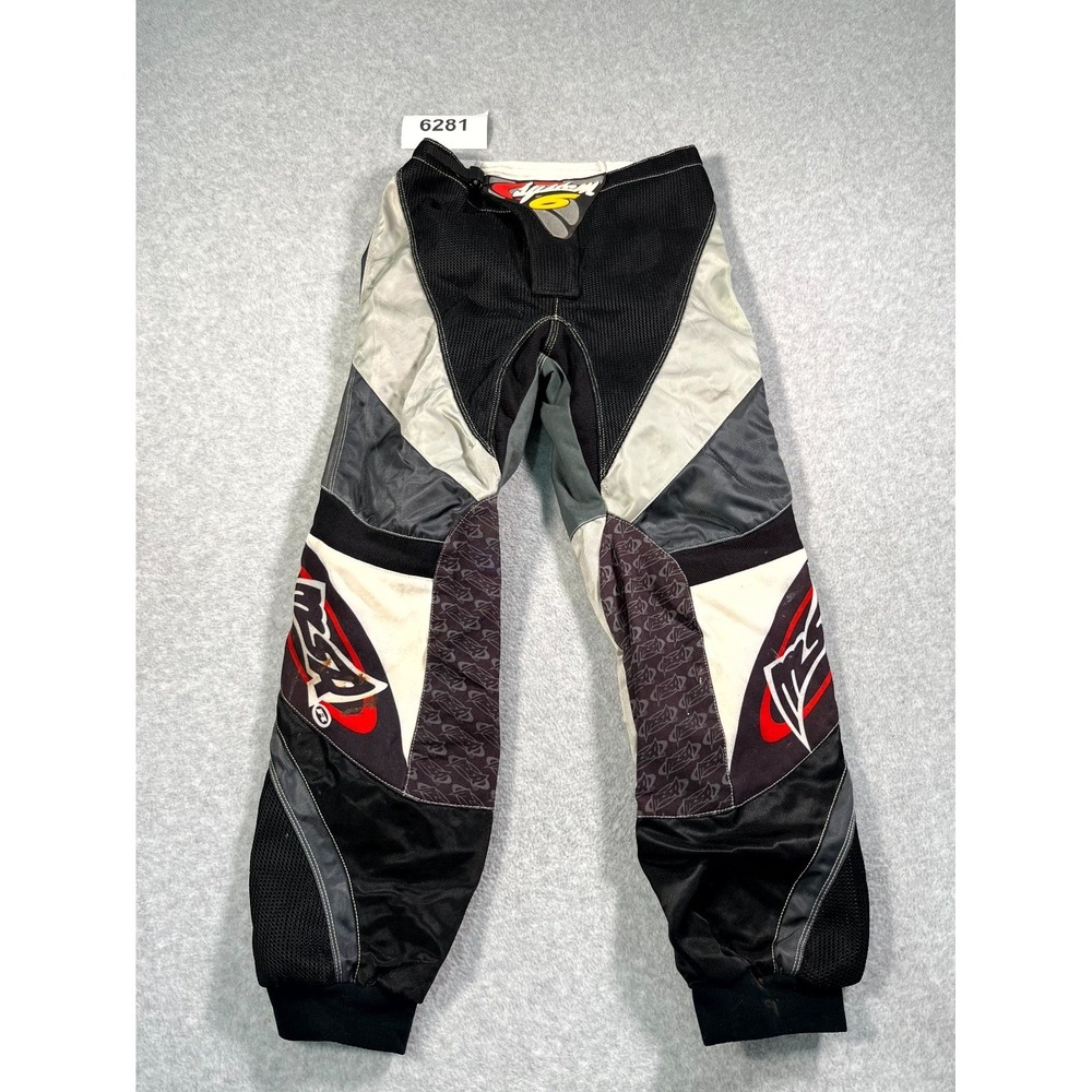 Vintage MSR Racing MX Pants Mens 30 Multicolor Padded Biker Motocross Racing